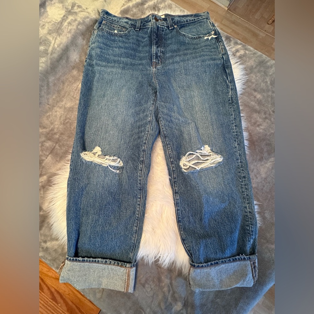 Madewell Distressed Dad Jeans